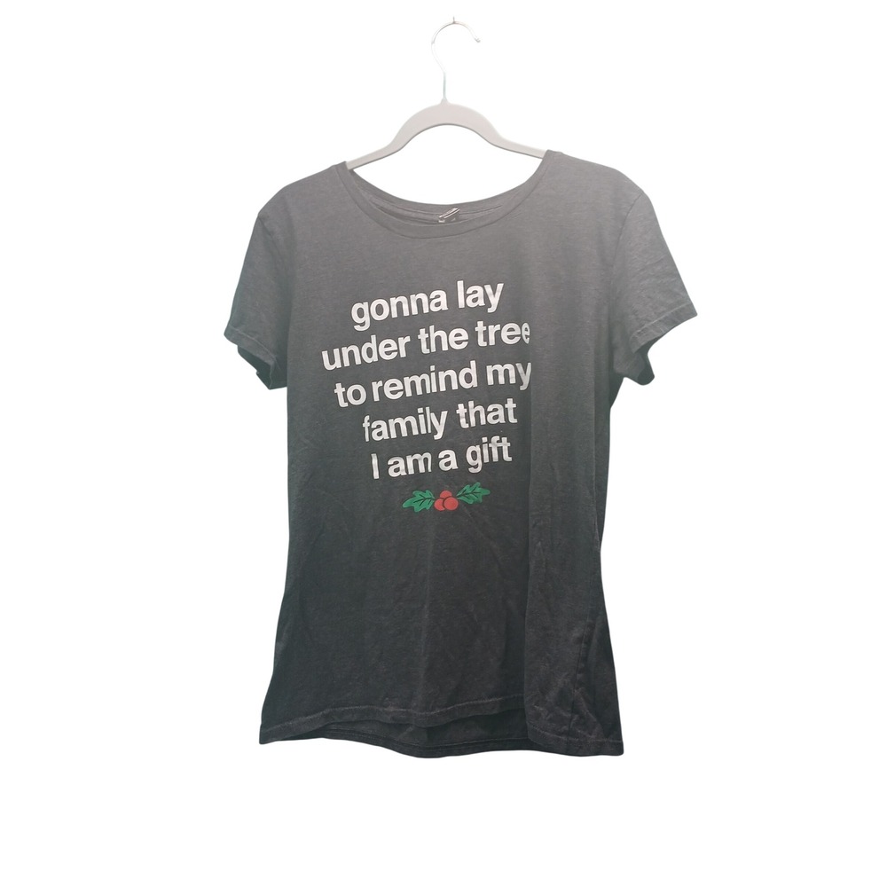 Instant Message Graphic T Shirt Womens Large Funny Christmas Gift I‎ Am A Gift